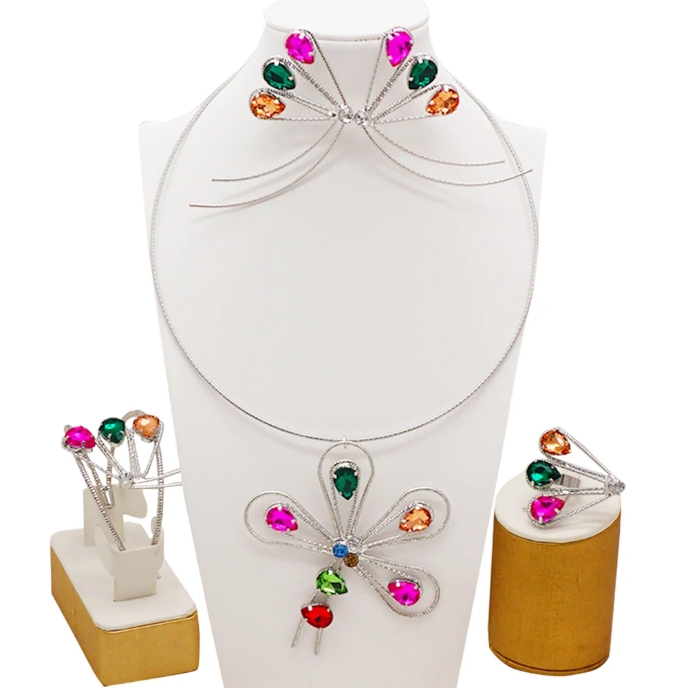 

GDJWRI wholesale luxury jewelry sets jewelry gold 18k set necklace for women BJW59, Picture shows