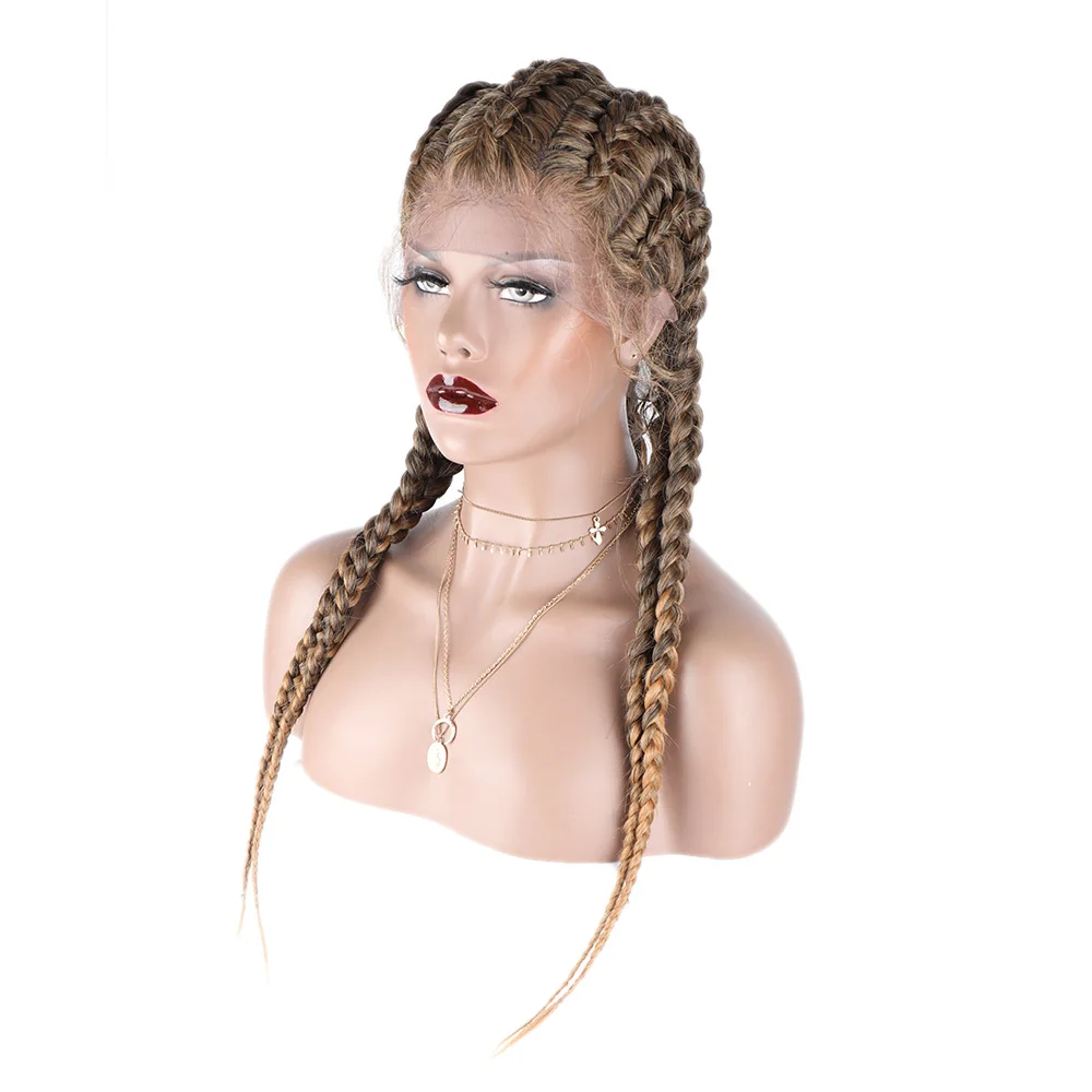 

kinky braided synthetic human hair wigs synthetic hair wigs for women jerry curl synthetic hair wig, 1b 27/613m t1b/27 t1b/30 t1b/99j t1b/613