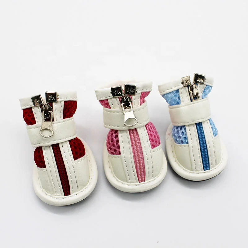 

Hot Sale Mesh Cloth Fashion Design Cheap Teddy Small Dogs Spring Cool Summer Soft Pet Shoes Dogs, Red/pink/blue