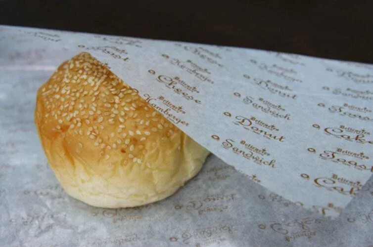 
custom printing wrapping Oilpaper Food Grade burger wrapper greaseproof paper 