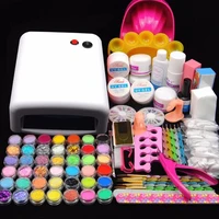 

UV Gel Nail Art DIY kits UV Lamp Nail Art Set For Nails DIY All In Nail Art Practice Starter