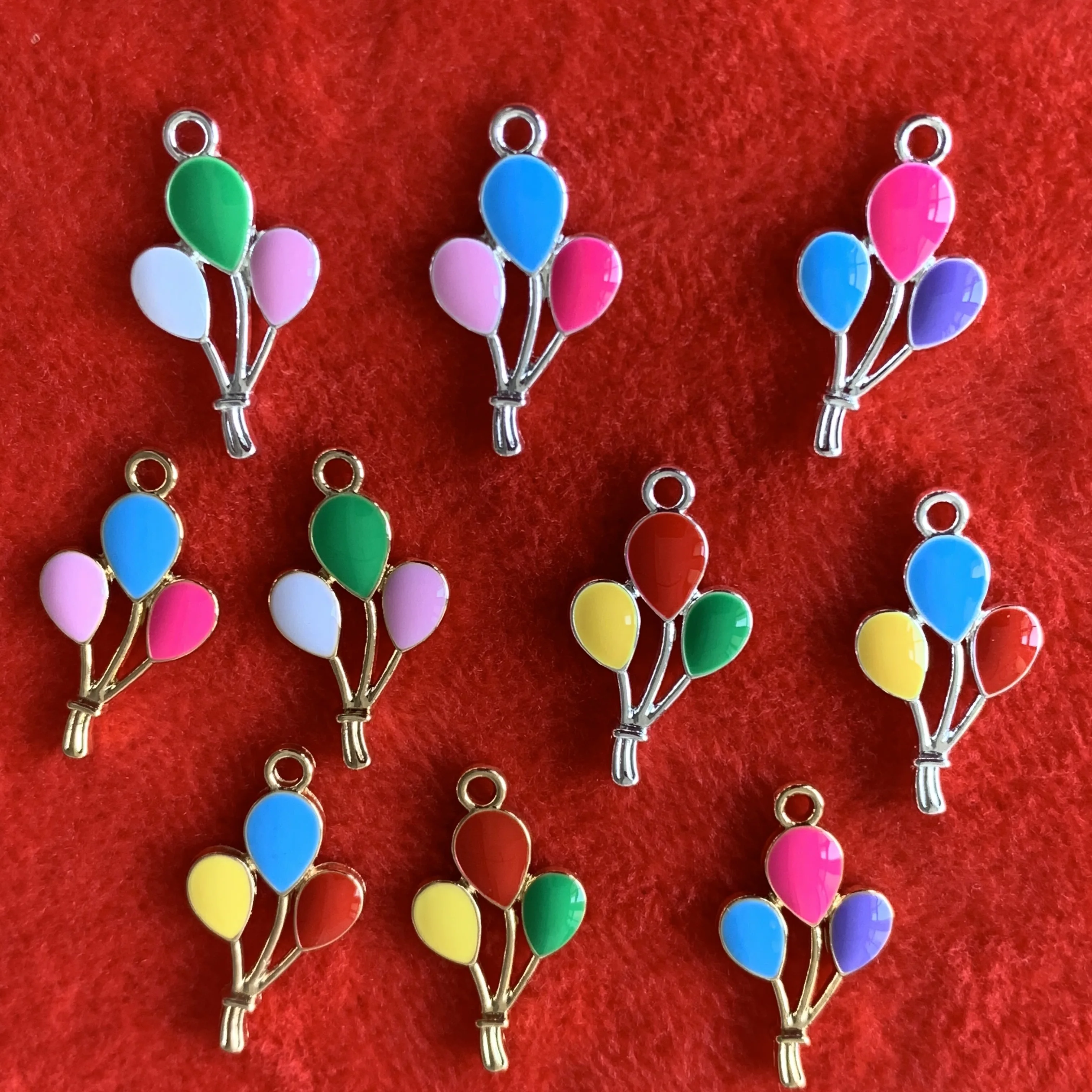 

Enamel charms colorful air baloon pendant charms for DIY bracelet jewelry making party favor jewelry charms, As picture