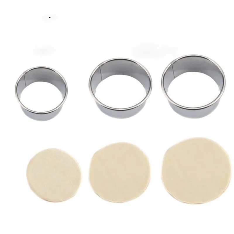

Quality 3 Size Dumplings Mold Skin 3 Pcs/Set Stainless Steel Cut Dumplings Skin Baking Pastry Tools Kitchen Gadgets