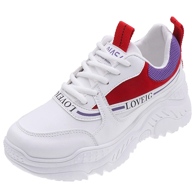 

New design Non-slip sneakers with Mesh upper Thick heel