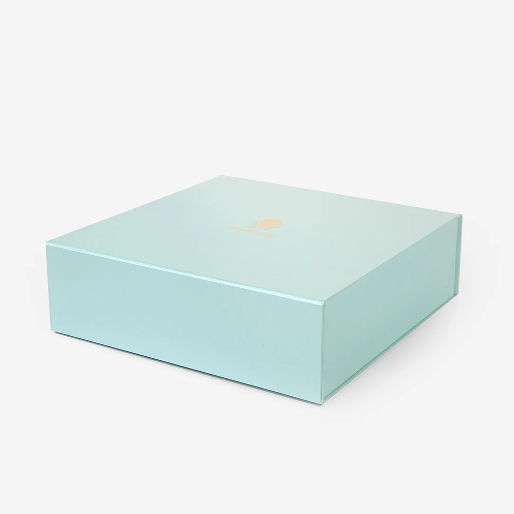 
Custom High Quality Apparel Magnetic Flat Folding Packaging Gift Rigid Cardboard Foldable Collapsible Box With Nice Ribbon 