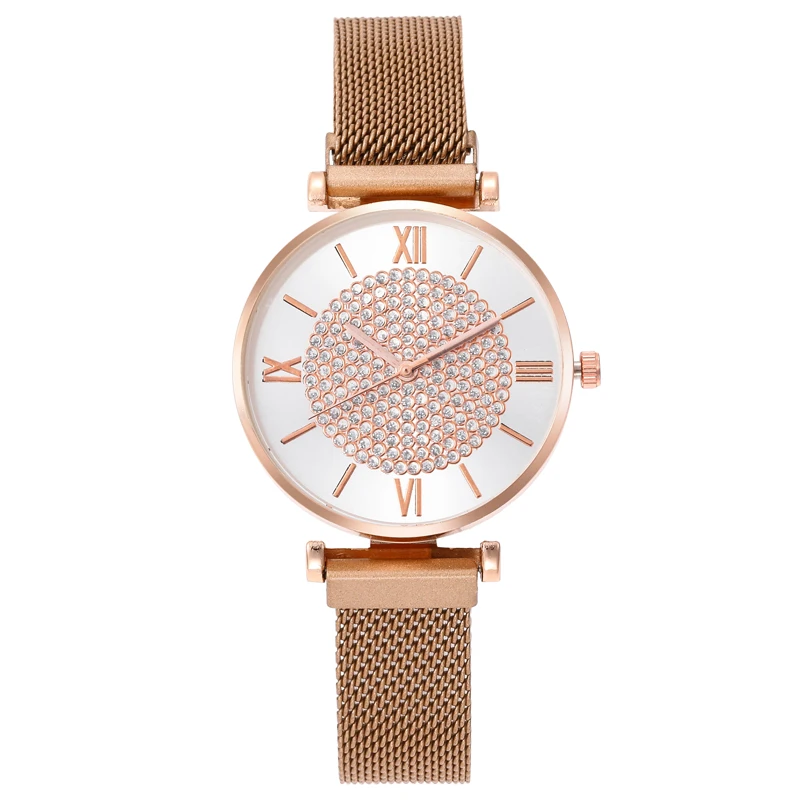 

New milan light luxury with starry sky watch lady web celebrity fashion trend simple starry fashion trend watch, 7 colors