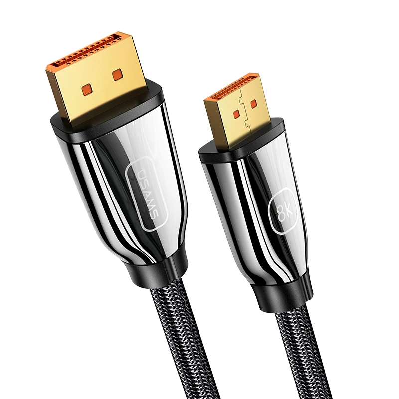 

USAMS Wholesale Gold Plated High Speed dp to dp 8K@60Hz 4K@144Hz 2160P 1080P HD Cable