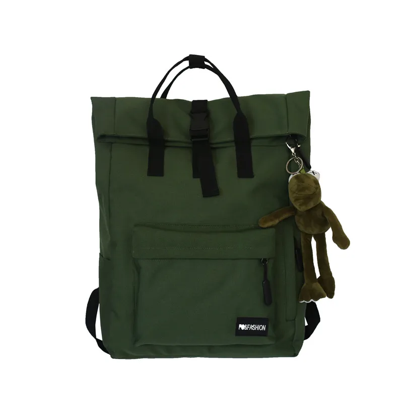 

Stylish Roll Top water proof Canvas Backpack laptop travel bag for school, 4 colors