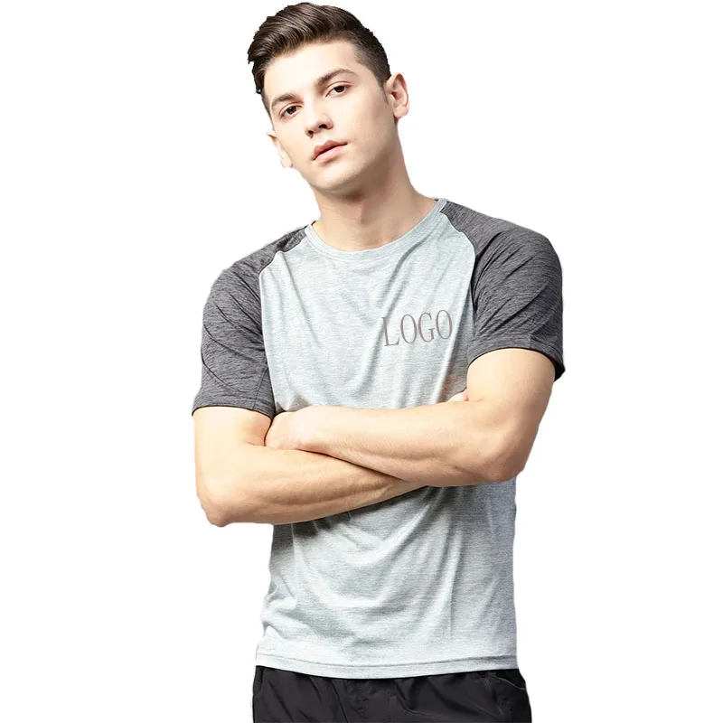 

In Bulk Plain Blank Customized Logo Heavy Cotton short Sleeve O-Neck Men'S T Shirt