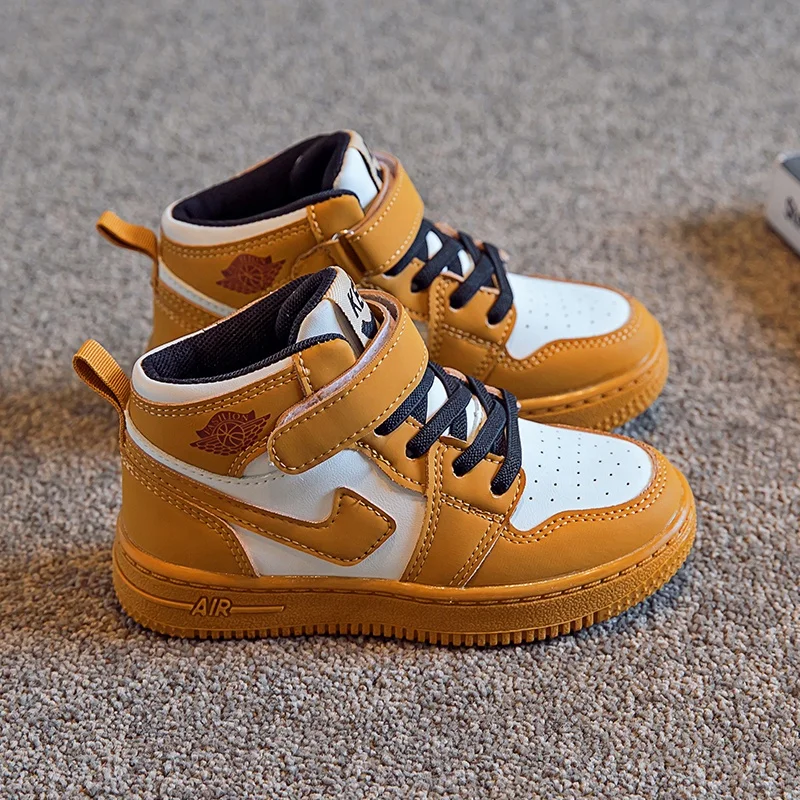 

Kids Casual Sneaker Ankle Boots Synthetic Leather Upper And Soft Lining