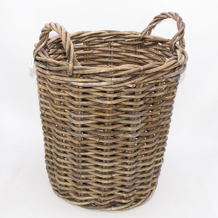 Natural Round Willow Fruit Basket Trays Hand Woven Laundry Basket Buy