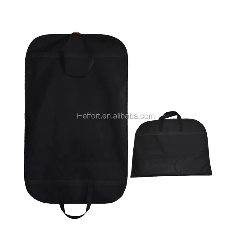 Black Mens Garment Bag Short Suit Luggage Hanging Clothes Travel Bag