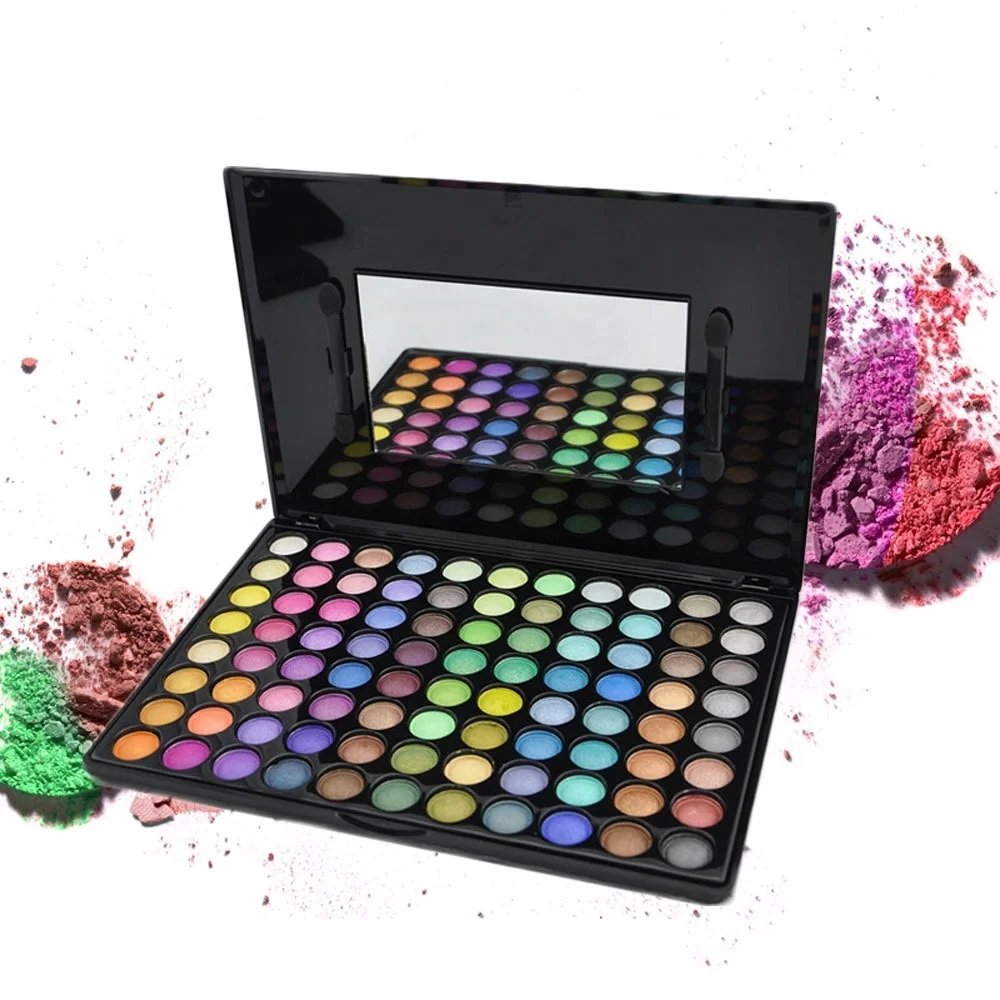 

Hot selling 10 series eyeshadow palettes 88 colors per choice makeup warm cold rainbow matte multi color eye shadow palette