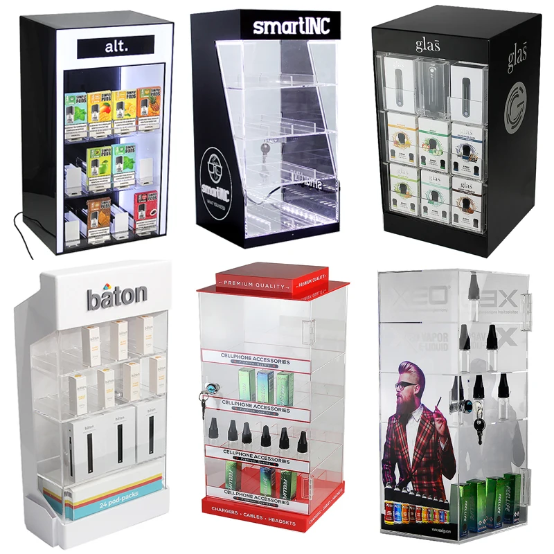 Small Shop Stands Shelving Acrylic Display Store Essential Oil Holder