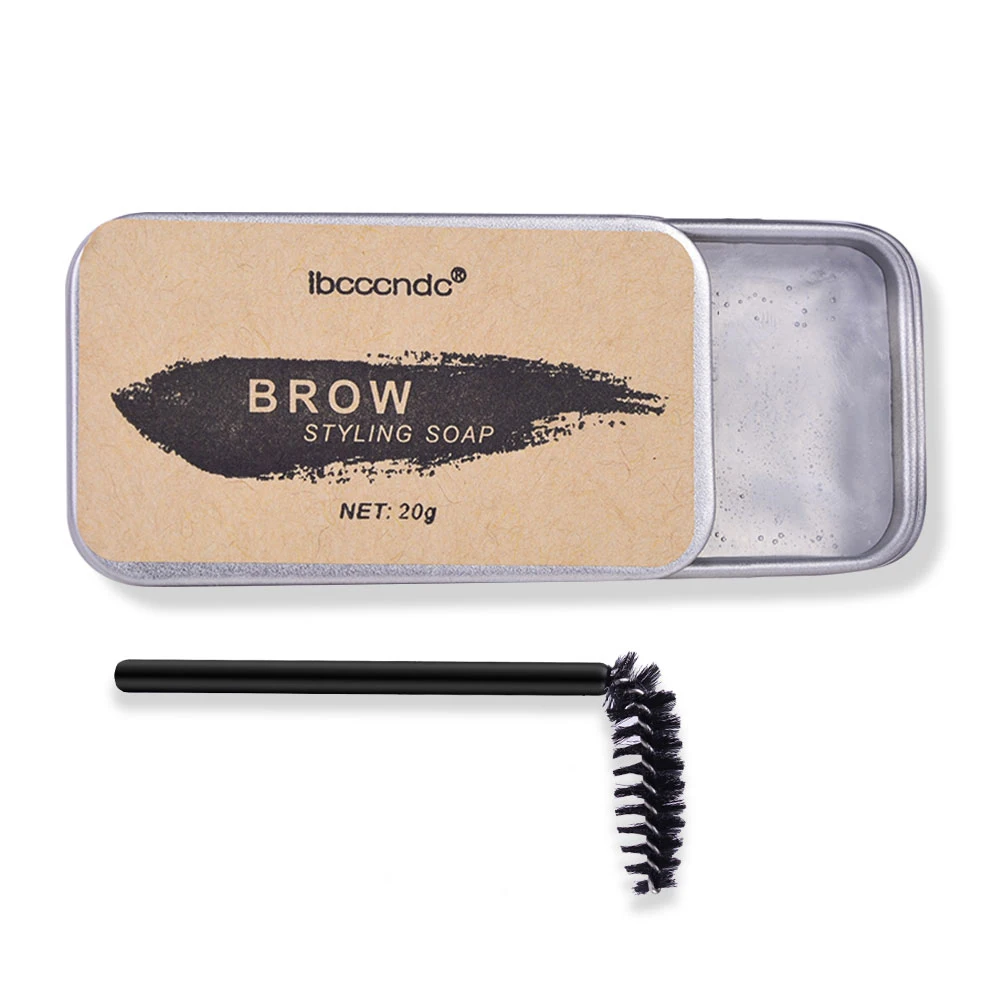 

Mild Formula Effective Styling Private label Natural Eyebrow Shaping Soap Gel 3D Shaping Eyeliner Soap With Brush