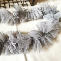 

Deepeel RC013 9cm DIY Manual Craft Clothes Headwear Accessories Trim Ribbon Bubble Skirt Ruffle Lace Fabric Pleated Mesh Lace