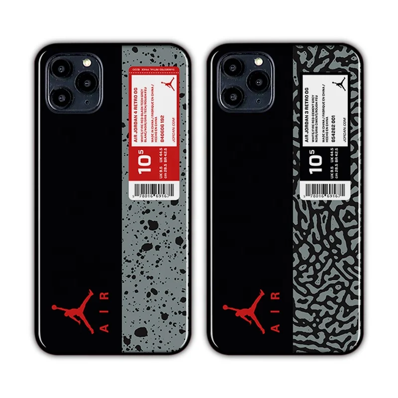 

phone case used for sumsung tempered glass back film sneaker fashion brand protective cover with wholesale price premium quality