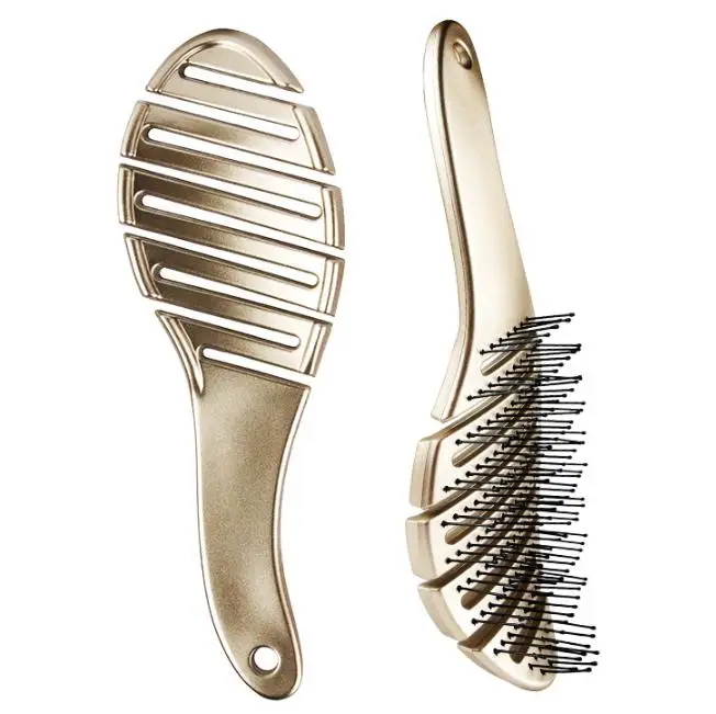 

Professional Curved Vented Styling Hair Brush Detangling Massage Brush dryer vent cleaning brush