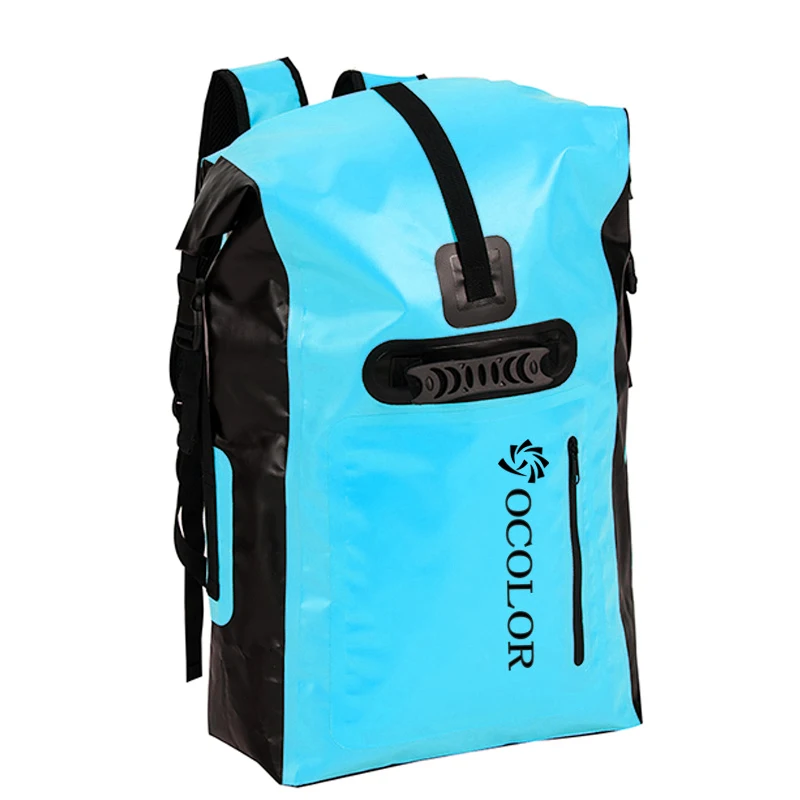 

Custom Logo 500D PVC Tarp Trekking Drifting Seal Rafting Bag Double Straps Ocean Pack Waterproof Bag Dry Bag Outdoor, Customized color