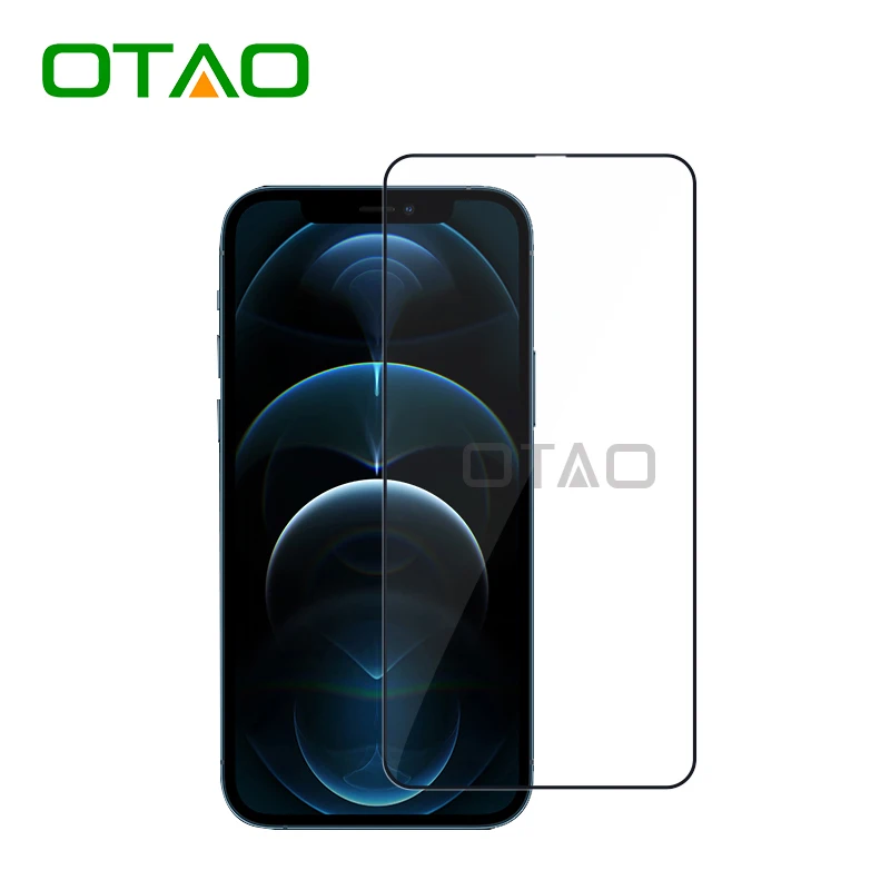 

OTAO Curved Tempered Glass For Iphone13 12 11 Screen Protector Wholesale Vidrio Templado Para Celular Anti-Scratch Tempered Film