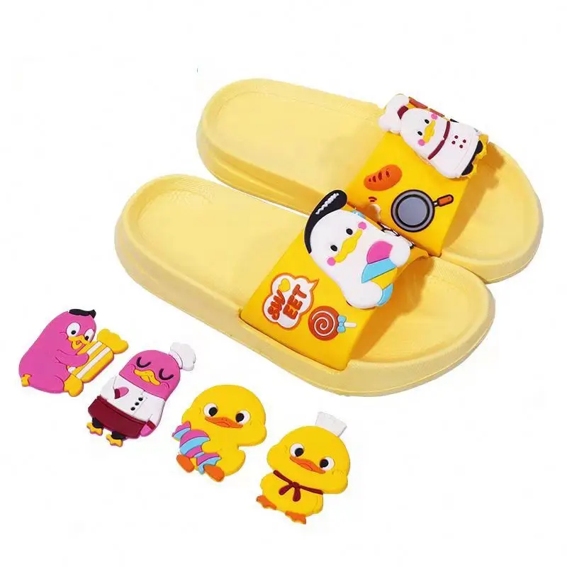 

Children's For Kids Cartoon Summer Children DIY Pattern House Girls EVA Boys Kids Slippers, Pink/blue/yellow