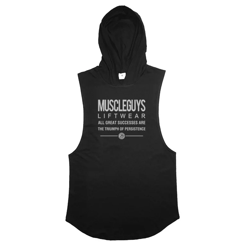 

Factory Men boy's Sleeveless tshirt vest gym Hooded Sweatshirt printing Logo Vest Sweatshirts hoodies for man