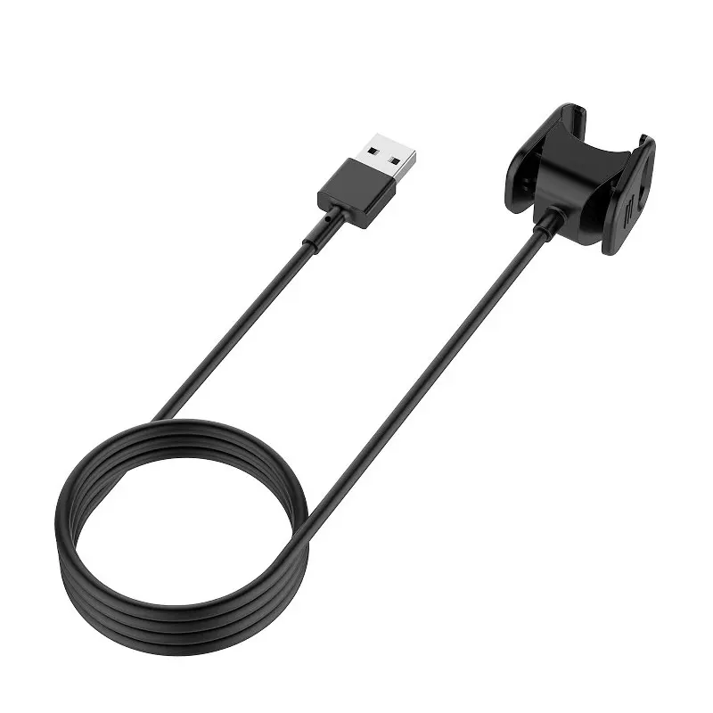 

For Fitbit Charge3 SE Charge4 USB Charging Clip Charge 3 4 Fast Charger Adapter Charge Dock 55cm 100cm Length Cable Optional