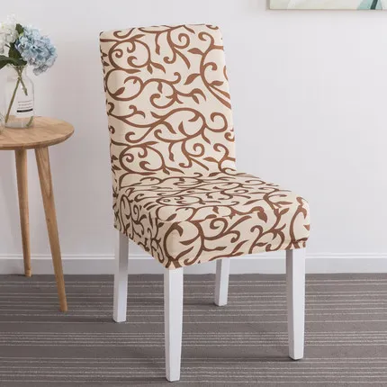 
Simple hotel restaurant printed stretch chair cover for home 