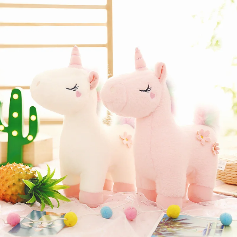 
Plush Unicorn Toys Kids Baby Soft Toys Animal Advertising Promotional Gifts Holiday Giveaways Stuffed Toys 30cm 