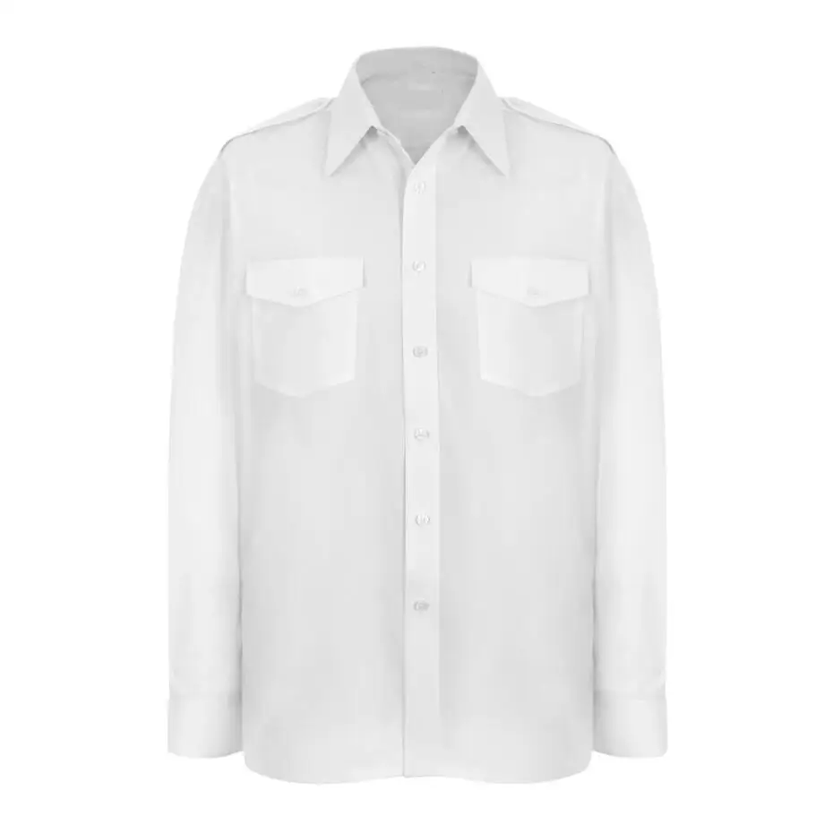 

Man air line Pilot Uniform Shirt White Pilot Shirt Short Sleeve Pilot Shirts