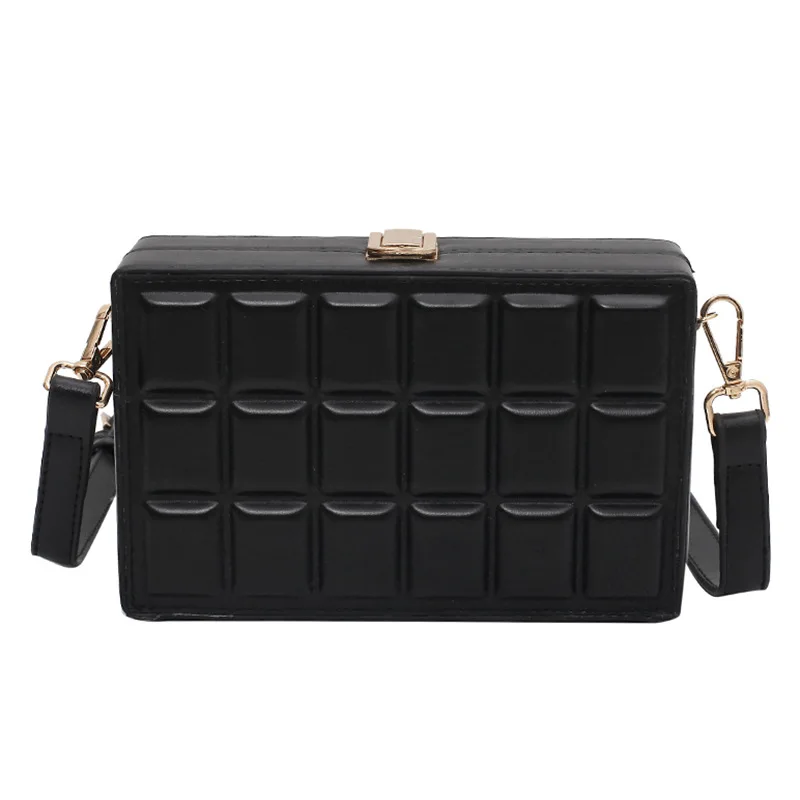 

New Fashion Texture Messenger Bag Korean Style simple Single Shoulder Bag Chocolate Women's Handbag, 2 colors