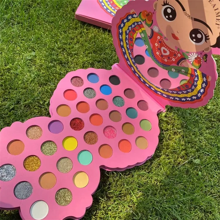 

Wholesale 37 Colors Mexico Style DIY Eyeshadow Palette Professional Eye Makeup Luxury Eyeshadow Palette