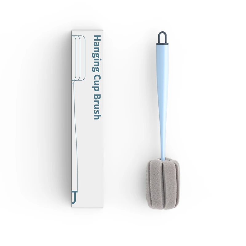 

Sanga Flessenborstel Long Handle Wall-Mounted Milk Baby Sponges Bottle Cleaning Brush, White, pink, light blue