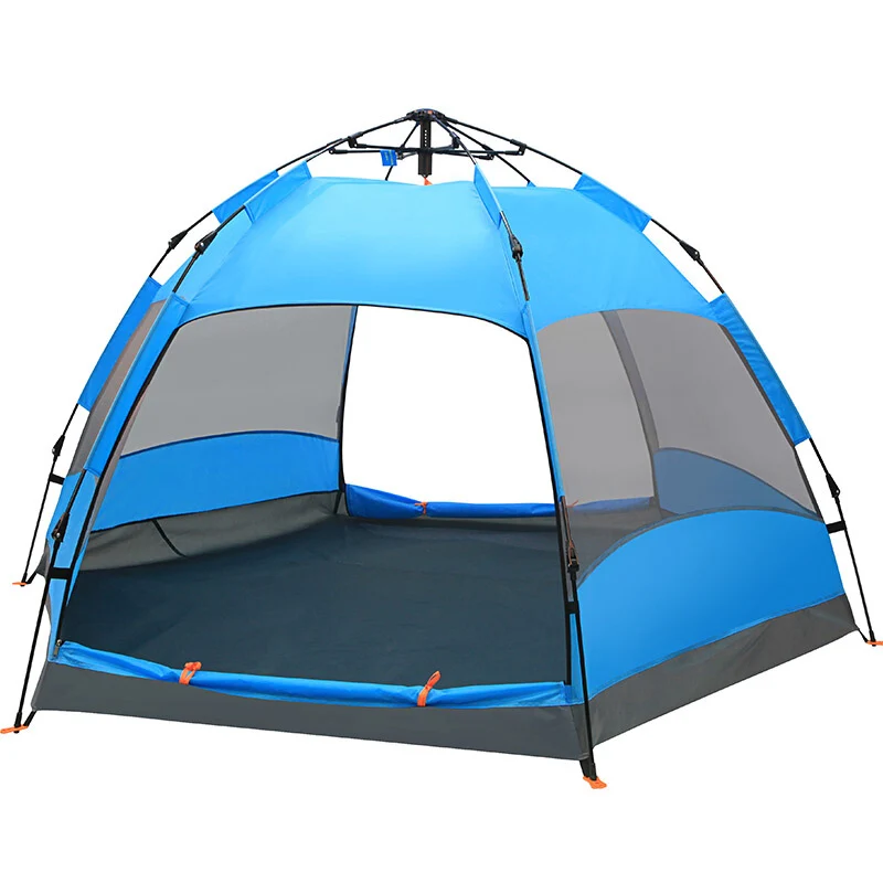 

new design Double Layer portable Hexagonal camping tent sale for family travel kids tent and gift