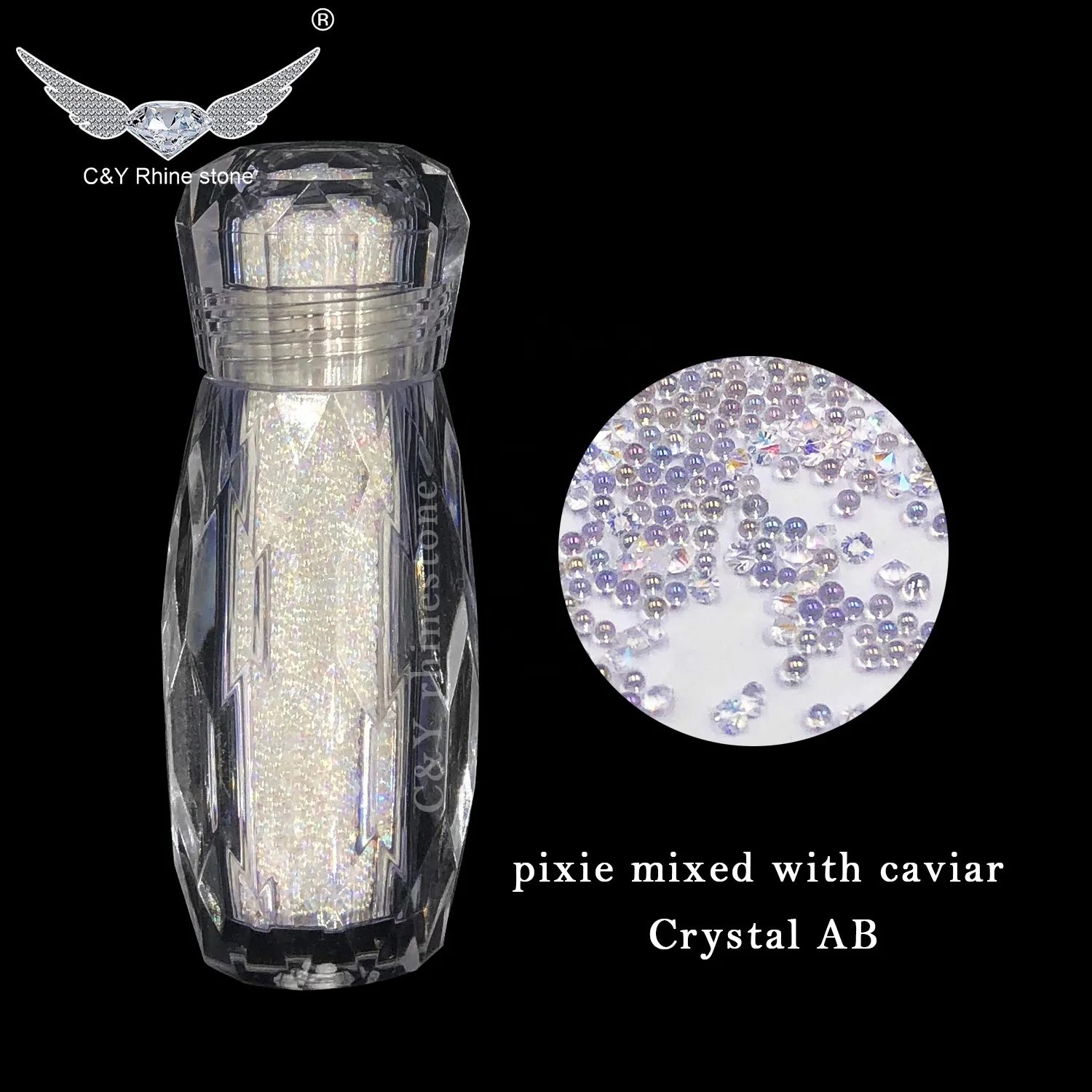 

Micro Crystal Ball Mini Beads Tiny Caviar Small Rhinestone Round For Nail Diamond  Pixie Rhinestones