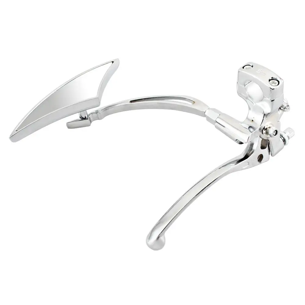 Motorcycle Chrome Hydraulic Clutch Brake Lever Master Cylinder w/ Rearview Mirror Fit For Honda SHADOW STEED 600 400VT 600VT 750