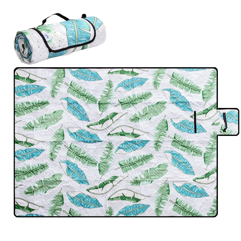 Machine Washable Outdoor Waterproof Filling Cotton Polyester Picnic Rug