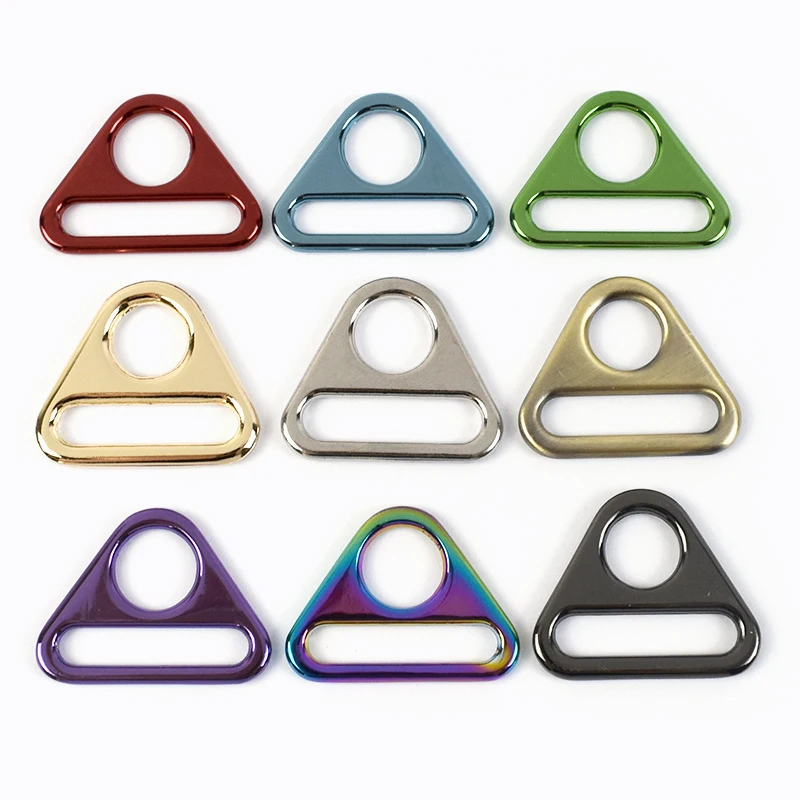 

Meetee BF223 25mm Colorful Handbag Hook Accessory Bag Strap Clips Webbing Clasp Adjustable Slider Alloy Tri-glide Buckle