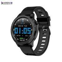 

Full Touch Screen Microwear Men L8 Smart Watch with ECG PPG Heart Rate IP68 Waterproof Weather Health Fitness Tracker SmartWatch
