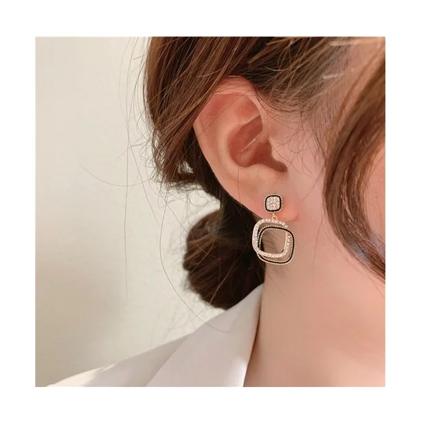 

free shipping 2021 Fashion Trend 925 Sterling Silver Handmade Simple Style Hoop Earrings For Women