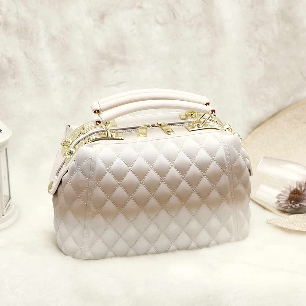 

Wholesale Woman Bag Handbags 2021 Silicone/PVC Shoulder Handbag Rainbow Bag Luxury Ladies Women Hand Bags Candy Jelly Purse, 5 colors
