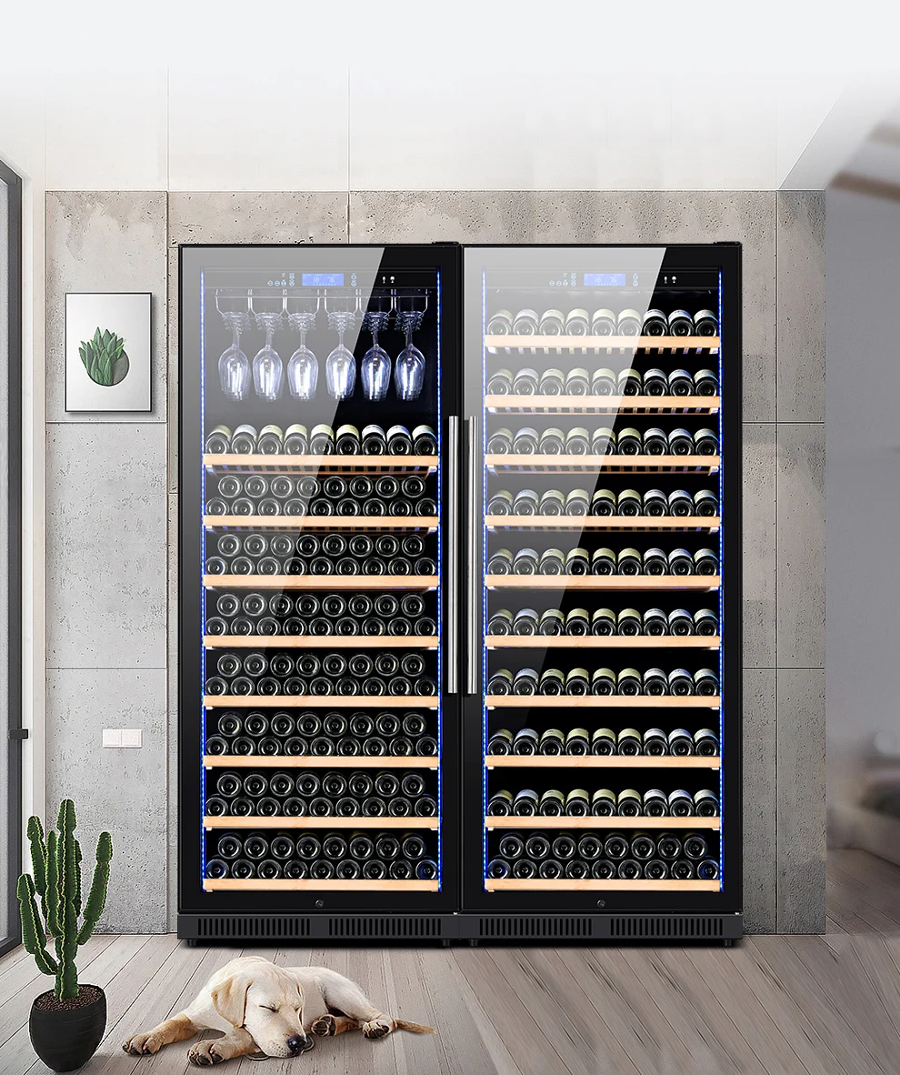 Multifunctional Compressor 2 Meter Tall Upright Wine Refrigerator With