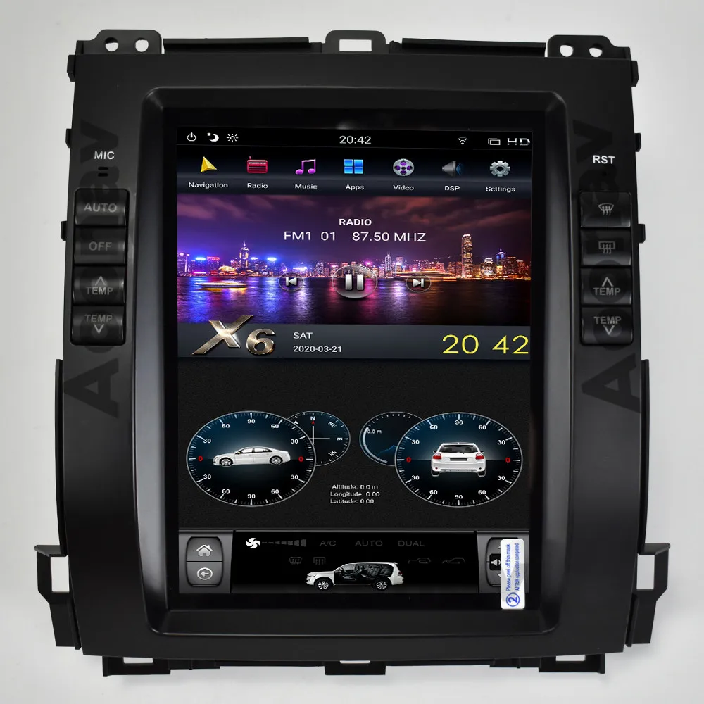 

Android CAR HD tesla10.4 inch touch screen GPS navigation audio player For-LEXUS GX470 2004-2009 car Auto radio DVD player
