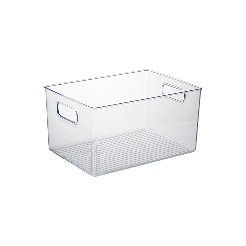 

Portable refrigerator storage box transparent PET food grade kitchen table storage box multi-specification fruit vegetable box