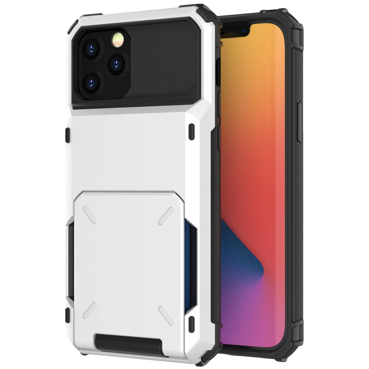

Business Armor Slide Wallet Card Slots Holder Cover for Phone Iphone 12 Phones High Quality Customize New Phone Case