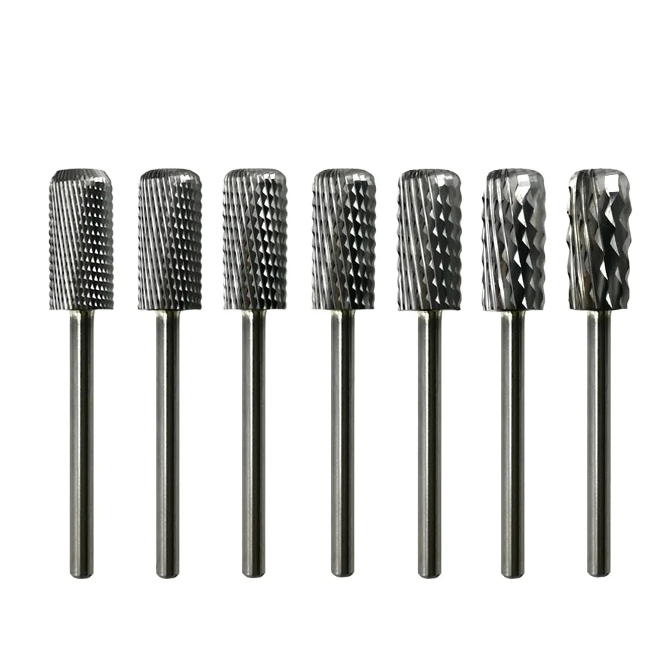 

HYTOOS 2021 Barrel Carbide Nail Drill Bits New Reversed Chip Removal Bit Milling Cutter For Manicure Nails Accessories Tool, Original