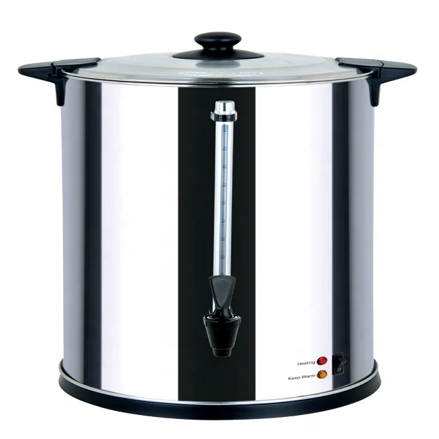 
Manufacturer Commercial Electric Tea Kettle Thermostat Adjustable Stainless Steel Water Boiler 20~35L 