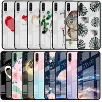 

Luxury Popular Painted Tempered Glass For Samsung Galaxy A50 A70 A10 A20 A30 A7 2018 Phone case