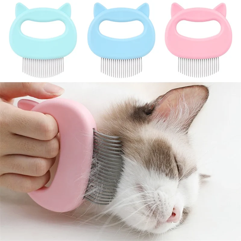 

New Pet Cat Dog Massage Combs Grooming ABS Hair Removal Pet Shell Needle Comb Animal Cleaning Comb 1 Pcs Pet Supplies, Blue,pink,green