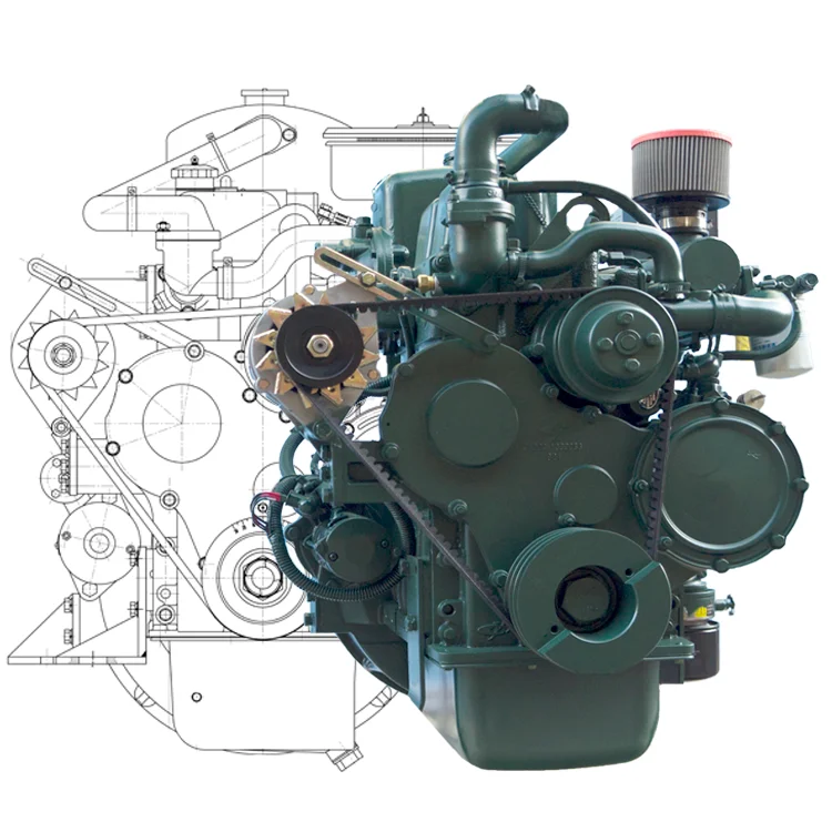 Inboard Motor Boats 2 Cylinder Air Cooled Small Inboard Engine And